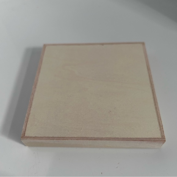 Nine-Grid Unfinished Wood Craft Box 4-1/4” x 4-1/4” lot of 6 - Picture 4 of 6